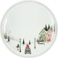 Pillivuyt Plate flat straight edge Winter 20 cm White Ovenproof porcelain