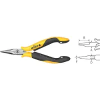 Wiha Z 36 0 04, Nåletang, Stål, Sort, Gul, 145 mm, 100 g