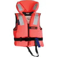 Lalizas Redningsvest 50-70 kg - Orange / redningsvest 100N / redningsvest til voksne / vandsikkerhedsvest