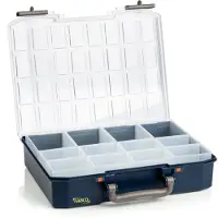 Raaco CarryLite 80 4x8-12, Blå, Polykarbonat (PC), Polypropylen (PP), 337 mm, 278 mm, 79 mm, 1,07 kg