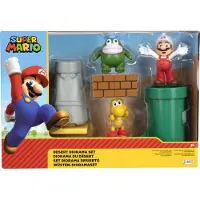 Super Mario Legesæt - Diorama Set - Desert - 5 Dele - - OneSize - Legetøj