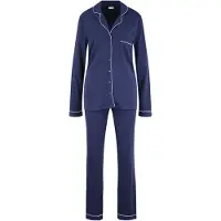 LASCANA Pyjamas navy / hvid