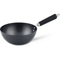 KENHOM Ken Hom KH420001, Rund, Wok/Stirfry pande, Sort, Kulstofstål, 1,5 mm, 20 cm