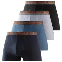 H.I.S. Boksershorts navy / røgblå / grå / sort