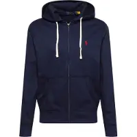 Ralph Lauren Polo Ralph Laurentil mænd. 710813297004 RL-sweatshirt med marineblå hætte (XS), Casual, Bomuld, Lange ærmer