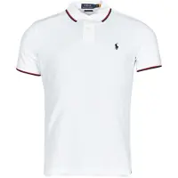 Ralph Lauren Polo Ralph Laurentil mænd. 710842621002 Polo Custom Slim Fit hvid (XS), Casual, Bomuld, Korte ærmer