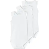 Name it Body u/æ - Noos - NbnBody - 3-pak - Bright White - - 2 år (92) - Body U/Æ