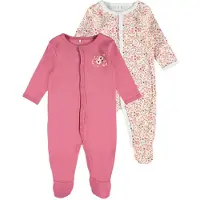 Name it Natdragt - Noos - 2-pak - NbfNightsuit - Rose Wine - - 68 - Natdragt
