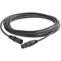 Fiap 1594, XLR (3-pin), Hanstik, XLR (3-pin), Hunstik, 5 m, Sort