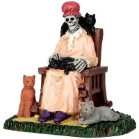 Lemax Spooky Town Tidligere Cat Lady # 62428