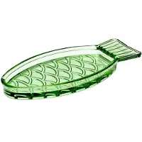 Serax Fish & Fish tallerken 10x23 cm Green