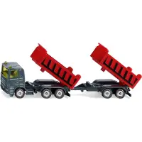 Siku Truck With Dumper Body And Tipping Trailer