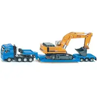 Siku 1:87 Sværtransport med fladladstrailer