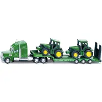 Siku Lastbil m. 2 Traktorer - 1:87 - Low Loader With John Deere - - OneSize - Bil