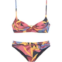 Sunseeker Bikini marin / røgblå / safran / hindbær / rosé