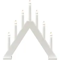 Konstsmide Elektrisk Julestage Hvid træ 7 lys 34cm
