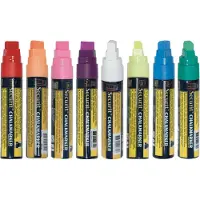 Securit original kridtmarker i forskellige farver - (6 stk.)