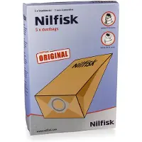 Nilfisk Støvsugerposer, papir, 5stk. 82095000 Modsvarer: N/A