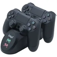 IPEGA PG-9180, PlayStation 4, PlayStation 5, Opladerstativ, Sort, USB, Ledningsført, Bordklemme