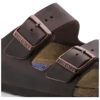 Birkenstock Birkenstocktil kvinder. 452763 Læder Arizona Soft Footbed Oiled sandaler (smal pasform) brun (44), Fast, Ingen, Casual