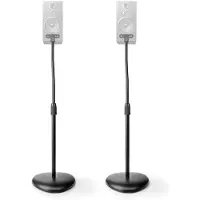 Nedis - stand - for speaker(s) - matte black - Maks 4.5 kg - Maks størrelse