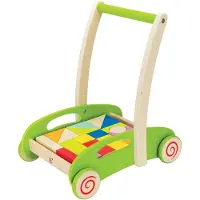 Hape žaislinis vežimėlis su kaladėlėmis, E0371