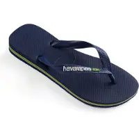 Havaianas - Sandaler og klipklappere - Brasil Logo Navy Blue 2 til UnisexUld - Størrelse 47 - 48 - Flåde