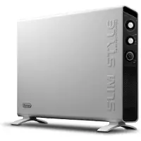 De'Longhi Slim Style HCX 3220FTS - Varmeapparat - vægmonteret, gulvstående - 2000 W - hvid/sort