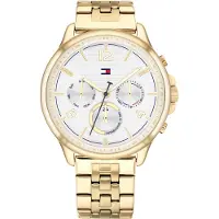 Tommy Hilfiger Dameur 1782223 Harper Hvid/Gul guldtonet stål Ø38 mm
