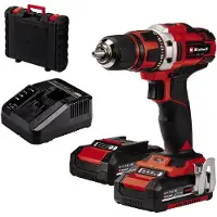 Einhell 4513939, Skruemaskine, Rød, 18 V, Lithium-Ion (Li-Ion), 205 mm, 55 mm