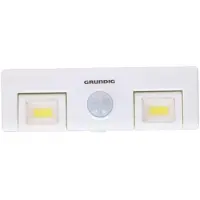 Grundig Automotive Grundig stiklampe til stikkontakt - dobbelt lampe med bevægelsessensor til køkken, garderobe m.m. (8711252147246)