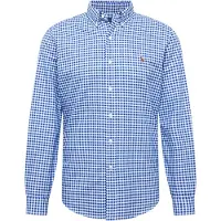 Ralph Lauren Polo Ralph Laurentil mænd. 710792041005 Custom Fit Oxford-skjorte bl (L), Blå, Casual, Party, Bomuld, Lange ærmer