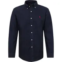 Ralph Lauren Polo Ralph Laurentil mænd. 710772290002 Custom Fit Oxford skjorte navy (XXL), Casual, Bomuld, Lange ærmer, Blå