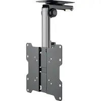 Schwaiger LWHD3720 513 - Beslag - for fladt panel - stål - sort - skærmstørrelse: 17-37 - loftsmonterbar