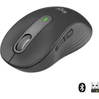 Logitech Signature M650 Wireless Graphite - Mus - Optisk - 5 knapper - Sort