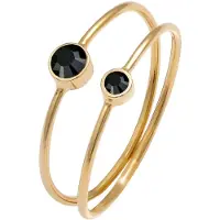 Elli Ring guld / sort