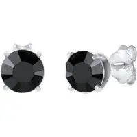 KUZZOI Ørering sort / sølv