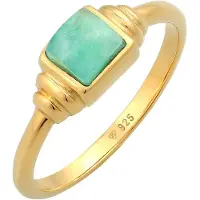 Elli PREMIUM Ring guld / jade