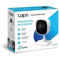 TP-LINK Tapo C110, IP-sikkerhedskamera, Indendørs, Trådløs, FCC, IC, CE, NCC, Skrivebord, Hvid, Sort