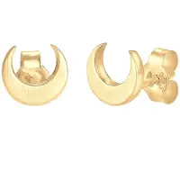 Elli Øreringe 'Halbmond' guld