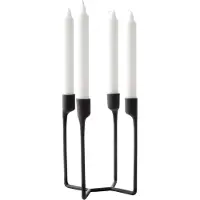 Normann Copenhagen Heima lysestage sort støbejern