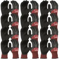 Milwaukee SKÆREFASTE HANDSKER - VINTER - ITEM 3 - STØRRELSE M/8 - 12 STK %%%