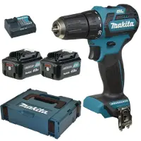 Makita bore-/skruemaskine DF332DSMJ, 2 x 10,8 V/4,0 Ah