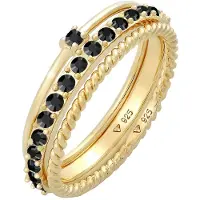 Elli Ring guld / sort