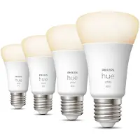 Philips Hue A60 - E27 Pærer - 800lm - 4-pak - White