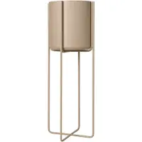 Blomus Kena krukke på ben M h80,5 cm Ø29 cm Nomad (beige)