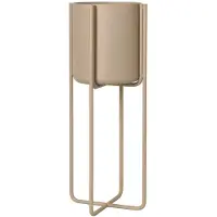 Blomus Kena krukke på ben S h55 cm Ø22 cm Nomad (beige)