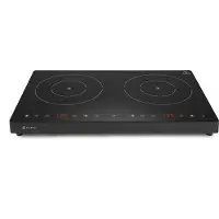 Hendi Reguliuojama indukcinė kaitlentė su jutikliniu skydeliu 2 šildymo zonos Juodas Line sk. 22 cm 3500 W – 239414