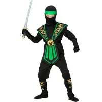 Widmann Grøn kombat ninja kostume