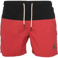 Urban Classics Badeshorts pastelrød / sort